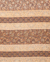 Indiehaat | Kashmiri Silk Printed Saree Dark Brown & Ligh