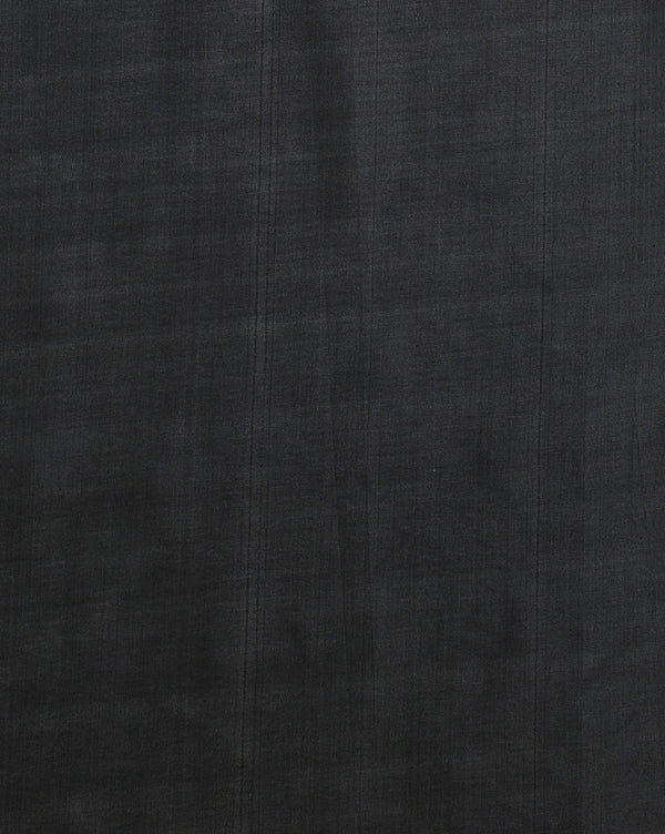 Indiehaat | Kashmiri Silk Printed Saree Black & Charcoal 