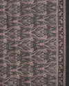 Indiehaat | Kashmiri Silk Printed Saree Black & Charcoal 