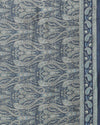 Indiehaat | Kashmiri Silk Printed Saree Dark Blue & Slate