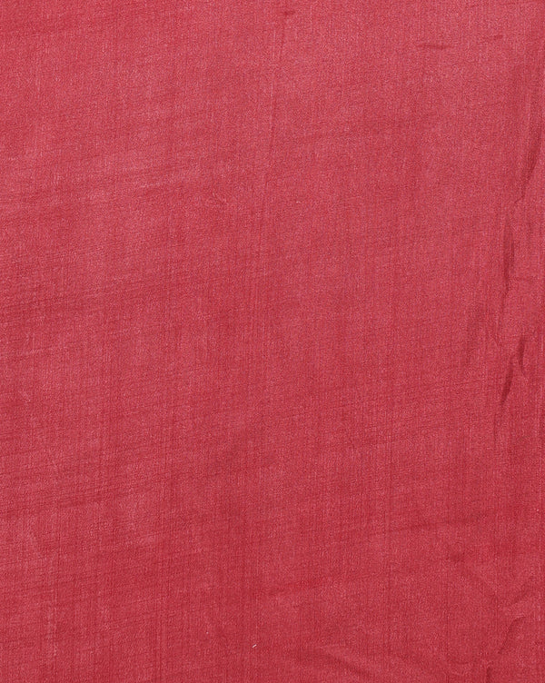 Indiehaat | Kashmiri Silk Printed Saree Beige & Maroon
