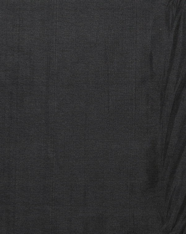 Indiehaat | Kashmiri Silk Printed Saree Beige & Black