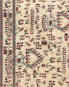 Indiehaat | Kashmiri Silk Printed Saree Beige & Black