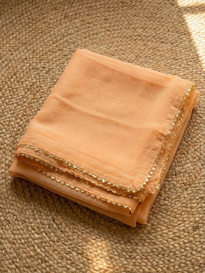 Indiehaat | Organza Silk Gota Patti Suit Set Orange