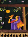 Indiehaat | Pure Mul Cotton HandPainted Saree Green