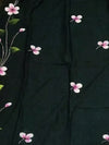 Indiehaat | Pure Mul Cotton HandPainted Saree Green