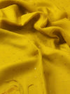 Indiehaat | Muslin Silk Jamdani Sequin Saree Yellow