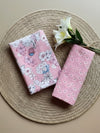 Indiehaat | Pure Cotton Pink Suit Blockprinted
