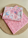 Indiehaat | Pure Cotton Pink Suit Blockprinted