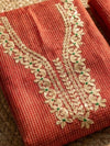 Indiehaat | Kota Cotton Gota Patti Suit Material Orange