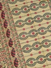 Indiehaat | Ghicha Tussar Madhubani Silk Saree Beige