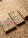 Indiehaat | Jamdani Cotton Suit Material Beige