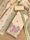 Indiehaat | Jamdani Cotton Suit Material White