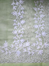 Indiehaat | Kota Doria Chikankari Stitched Suit Green