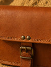Indiehaat | Pure Leather Small Sling Bag Chestnut Brown