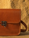 Indiehaat | Pure Leather Sling Bag Mahogany Brown