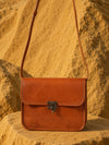 Indiehaat | Pure Leather Sling Bag Mahogany Brown
