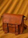 Indiehaat | Pure Leather Sling Bag Antique Brown