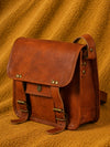 Indiehaat | Pure Leather Sling Bag Antique Brown