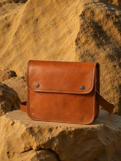 Raahi Pure Leather Sling Bag Oak Brown