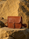 Indiehaat | Pure Leather Sling Bag Timber Brown