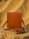 Indiehaat | Pure Leather Sling Bag Aged Brown