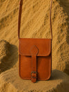 Indiehaat | Pure Leather Sling Bag Aged Brown
