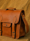 Indiehaat | Pure Leather Laptop Bag Earth Brown