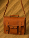 Indiehaat | Pure Leather Laptop Bag Earth Brown