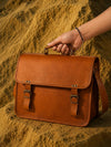 Indiehaat | Pure Leather Laptop Bag Vintage Brown
