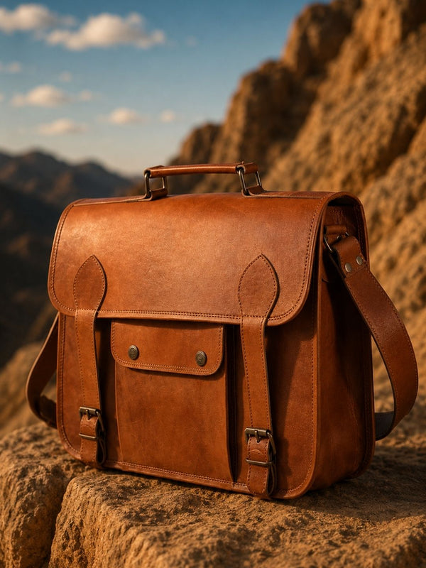 Indiehaat | Pure Leather Laptop Bag Heritage Brown