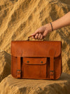 Indiehaat | Pure Leather Laptop Bag Heritage Brown