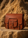 Indiehaat | Pure Leather Laptop Bag Walnut Brown