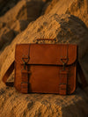 Indiehaat | Pure Leather Laptop Bag Chestnut Brown