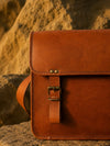 Indiehaat | Pure Leather Laptop Bag Mahogany Brown