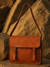 Indiehaat | Pure Leather Laptop Bag Mahogany Brown
