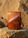 Indiehaat | Pure Leather Cross Body Bag Rustic Brown