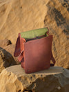 Indiehaat | Pure Leather Cross Body Bag Desert Brown