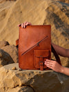 Indiehaat | Pure Leather Cross Body Bag Desert Brown