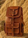 Indiehaat | Pure Leather Backpack Amber Brown