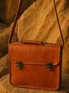Indiehaat | Pure Leather Messenger Bag Espresso Brown