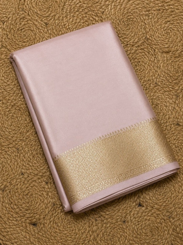 Indiehaat | Pink Mashru Katan Silk Saree | Brocade