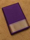 Indiehaat | Violet Mashru Katan Silk Saree | Brocade