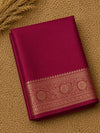 Indiehaat | Red Mashru Katan Silk Saree | Brocade