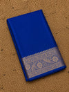 Indiehaat | Blue Mashru Katan Silk Saree | Brocade
