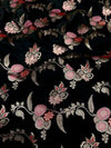Indiehaat | Black Mina Mashru Katan Silk Saree | Meenakari