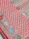 Indiehaat | Peach Mina Mashru Katan Silk Saree | Meenakari
