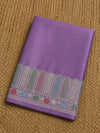 Indiehaat | Purple Mina Mashru Katan Silk Saree | Meenakari