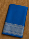 Indiehaat | Blue Mina Mashru Katan Silk Saree | Meenakari