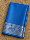 Indiehaat | Blue Mashru Katan Silk Saree | Brocade